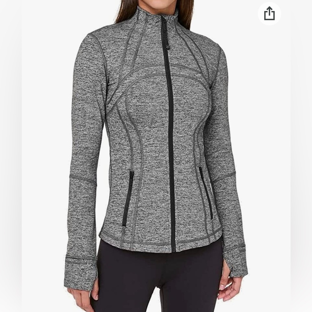 Lululemon Athletica Define Jacket (Heathered Black) Size 4